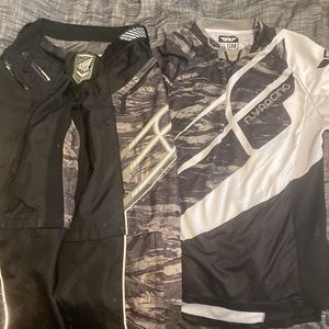 Fly racing riding pants/shorts plus matching shirt